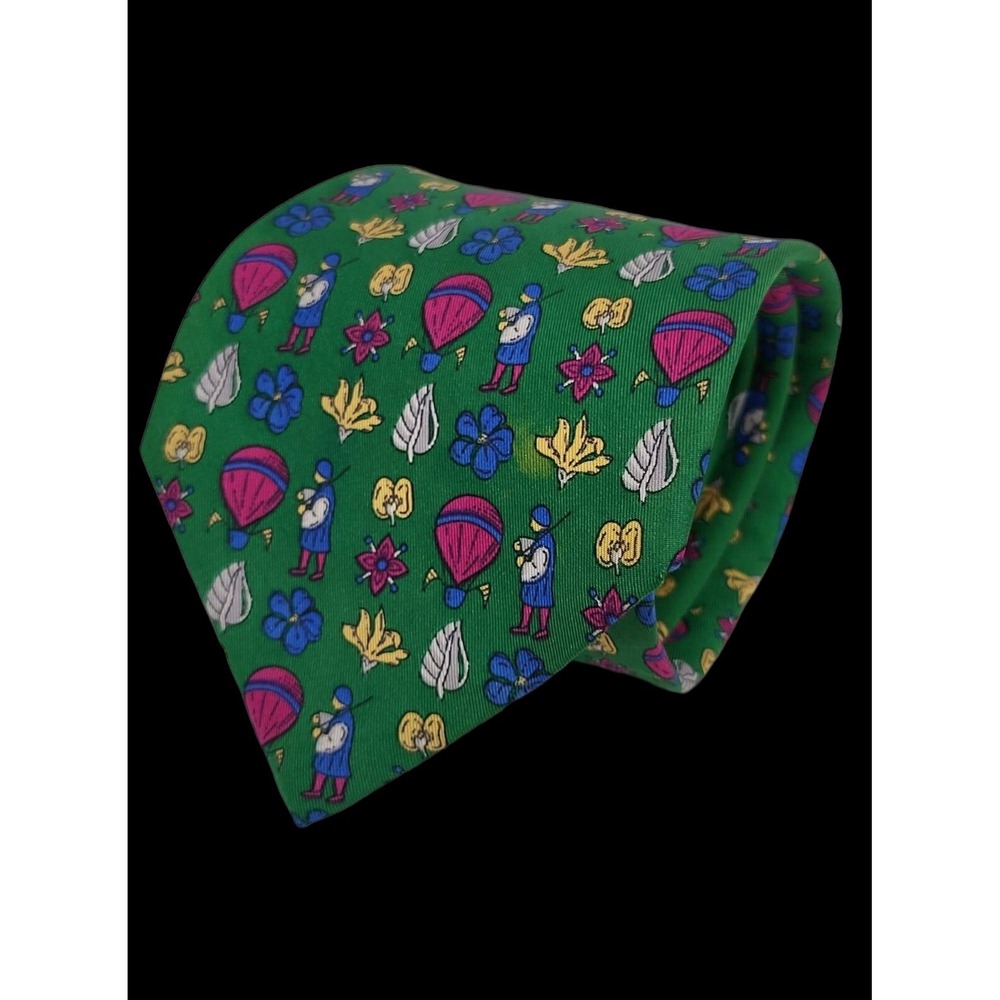 Authentic Ferragamo 100% Silk Made in Italy Tie